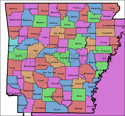 Arkansas Counties Map: Detailed Guide