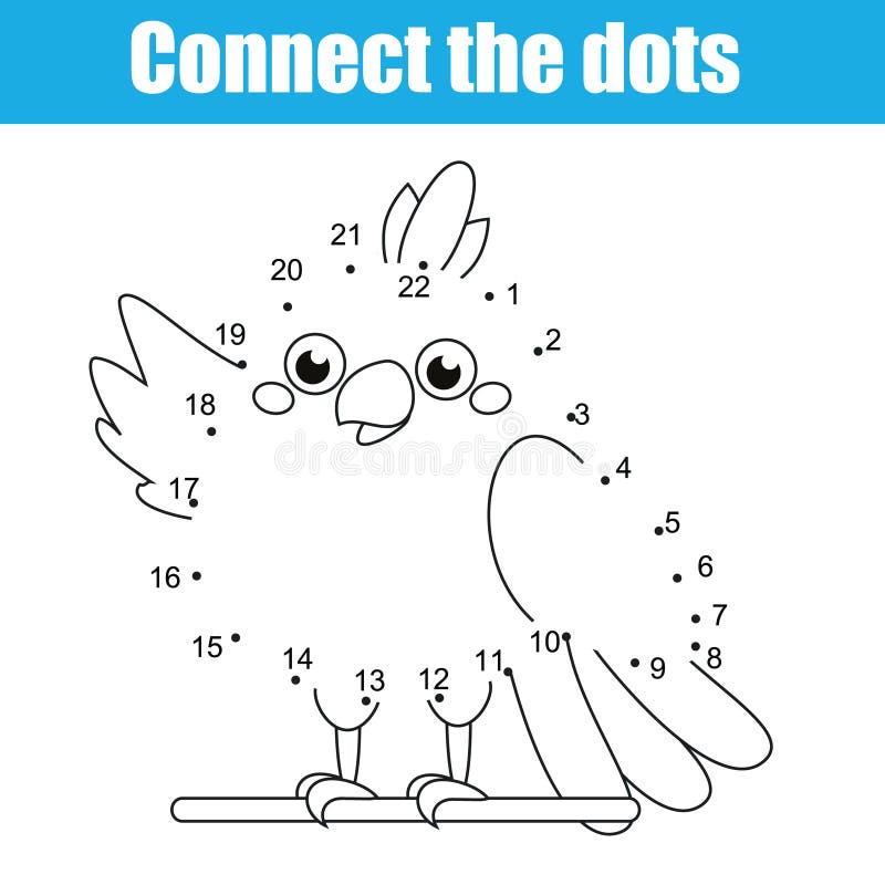 Connect The Dots By Numbers Children Educational Game Animals Theme