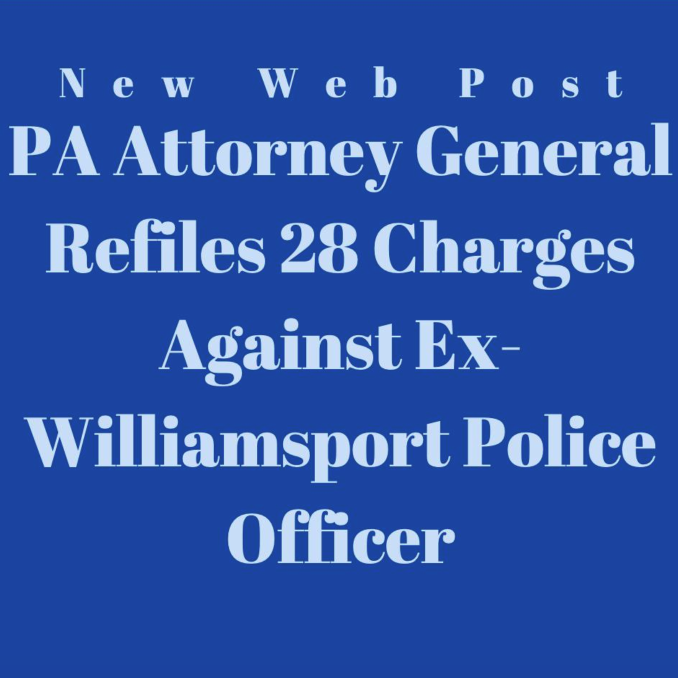 Pa Attorney General Refiles Twenty Eight Charges Against Ex