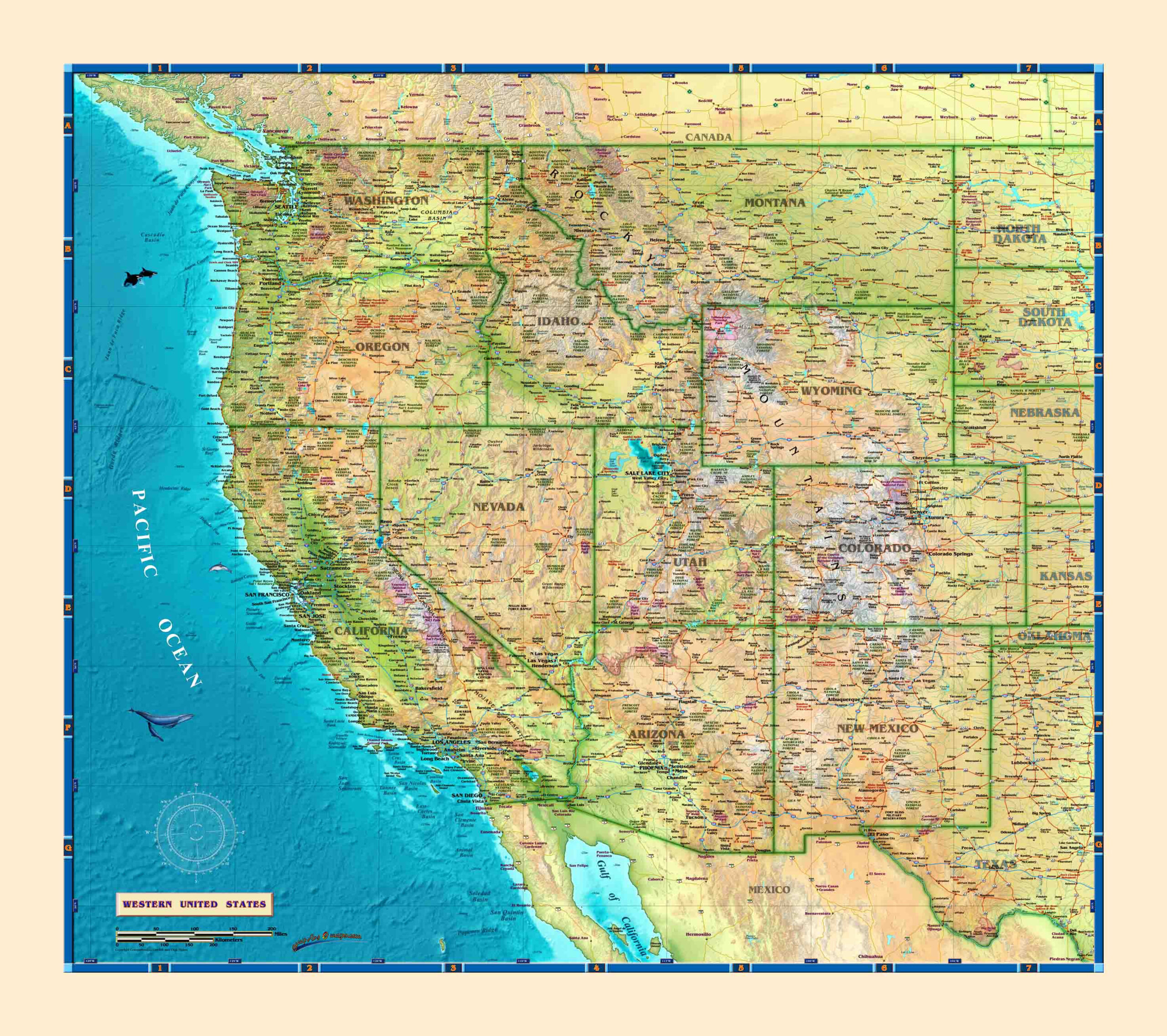 Western Usa Map: Explore Top Destinations